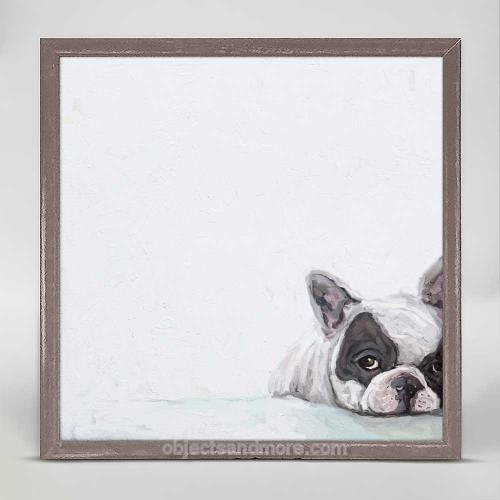 Best Friend - Nap Time Isn't Over Mini Framed Canvas by CATHY WALTERS